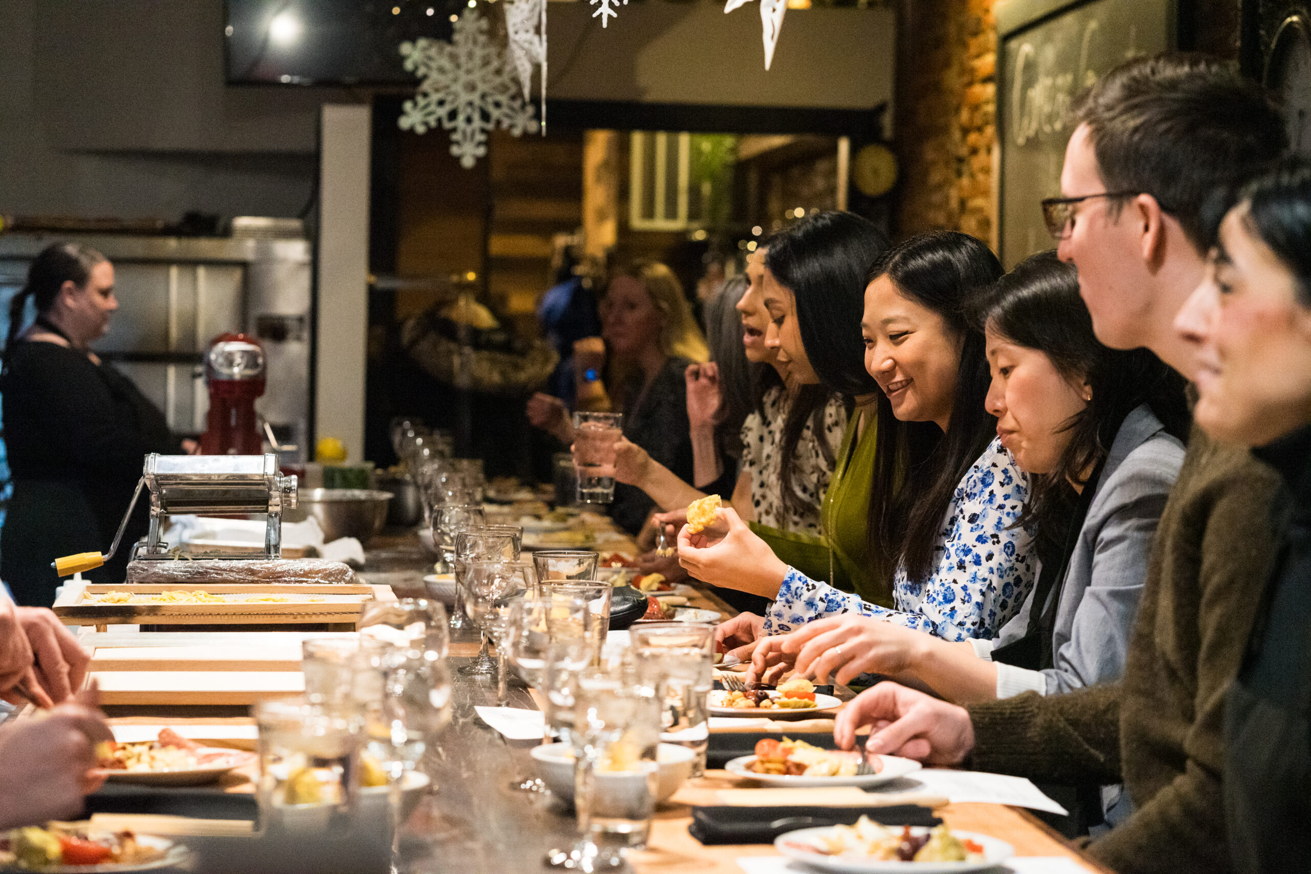 Members of Rittenhouse Psychiatric Associates meet for a dinner.